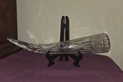 Vintage USSR Crystal Drinking Horn