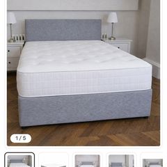 small double bed and mattress