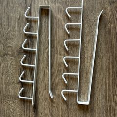 Pair of cupboard cup hooks