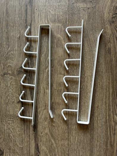 Pair of cupboard cup hooks