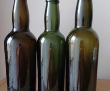 Lot of 3 vintage Guinness bottles