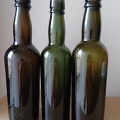 Lot of 3 vintage Guinness bottles