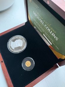 RARE Ireland double set gold & silver proof coin set 2012. Michael collins. 90th. Anniversary
