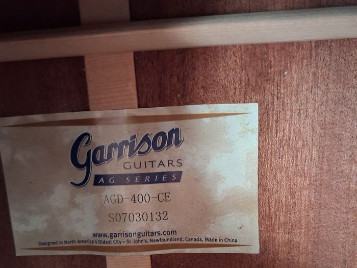 Garrison AGD400ce acoustic guitar