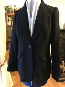 Vintage Black Trouser Suit - Size 12