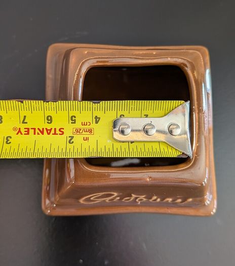 Cadbury Ceramic Advertising Pot Brown Glazed Vintage