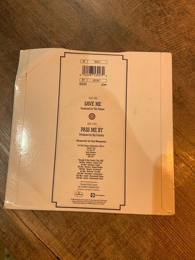 Big Country - Save Me 7" Vinyl