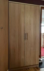 wooden wardrobe