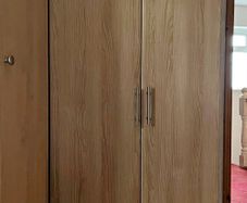 wooden wardrobe