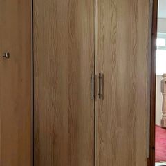 wooden wardrobe