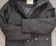 H&M Black winter parka for man/ tennager , size XS.
