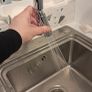 Chrome kitchen spray tap with hose Image 3