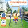 Swing Sets for Backyard 3 in 1 Toddler Swing Set with 4 Sandbags Foldable Image 4