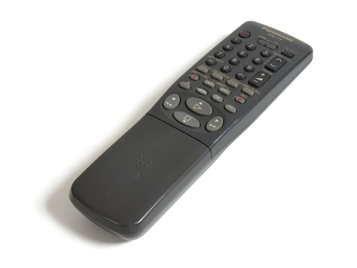 Genuine Panasonic VEQ2214 Charcoal TV/Television VCR/Video Recorder/Player Remote Control/Controller