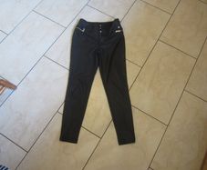 RIVER ISLAND    size 8   petite FAUX leather black