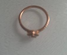 Pandura elevated Heart Ring  14k gold plating
