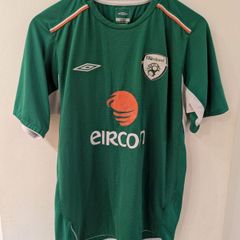 Authentic 2004 Republic of Ireland shirt jersey Eircom Umbro med mens