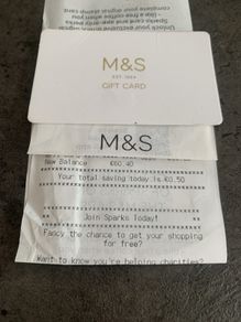 M&S gift card