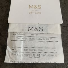 M&S gift card