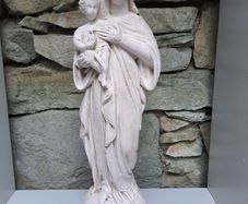 Chalkware Madonna and Baby