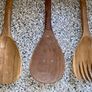 African Wooden Safari Salad / Serving Set (3 Pieces) Image 6