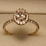 14ct Yellow Gold Petite Lab Grown Diamond Solitaire Ring with Accents Image 9