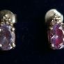 Beautiful Purple Amethyst Sterling Silver 925 Vintage Earrings Image 3