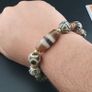 Antique Burmese Pumtek Pyu & Stripe Pattern Agate Bead Bracelet Image 3