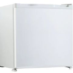 White Mini Fridge, Small freezer box inside, shelf inside, door shelf also ,Very handy !! Spotless clean, like new