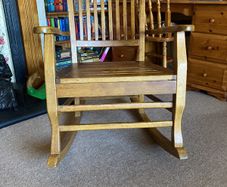 wooden rocking chair