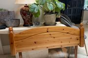 As New - Small Double Wooden Headboard - Can Deliver