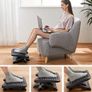 Foot Rest for Under Desk at Work with Massage, Foot Stool with 3 Height Position & 30 Degree Tilt Angle Adjustment for Home, Office Image 3