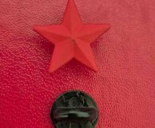 Communist party of cuba (PCC), supporters pin.