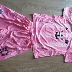 Girls Jersey shorts and t-shirt set
