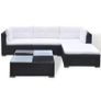 5 Piece Garden Lounge Set with Cushions Poly Rattan Black (FREE SHIPPING) Image 5