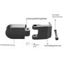 Ebike Motorcycle Electric Bike Pedals Folding Rear Passenger Footrest Pedal Pegs Bicycle Parts Easy Carry Storage Accesseries Image 5