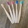 1 Personalized  Kids and adult 100% Bio Degradable Bamboo Toothbrush Handmade Image 7
