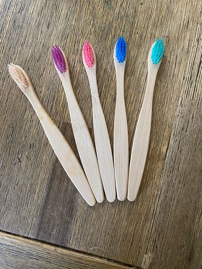 1 Personalized  Kids and adult 100% Bio Degradable Bamboo Toothbrush Handmade