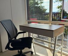 office desk + ergonomic chair