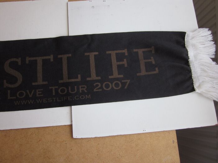 Vintage Westlife Fringe Scarf "The Love Tour 2007"