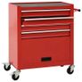 Tool Trolley with 4 Drawers Steel Red Image 2