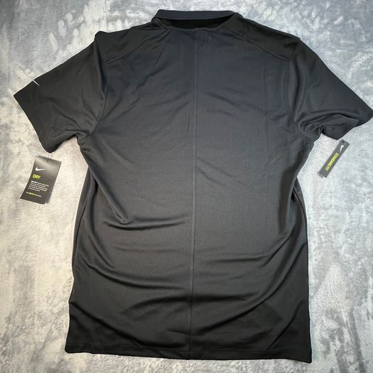 Nike Dri-Fit Golf Polo Shirt - Mens Small Black Breathable Casual Slim Fit BNWT