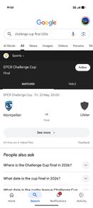 2 Challenge Cup Final Tickets