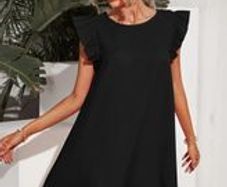 Black Summer Dress from SHEIN UK 6/8 Perfect Condition!