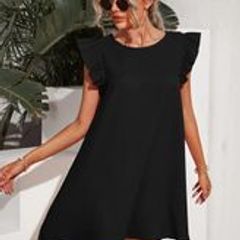Black Summer Dress from SHEIN UK 6/8 Perfect Condition!