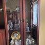 Glass Display Dark Wood Cabinet Image 4