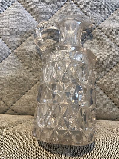 Vintage glass milk jar