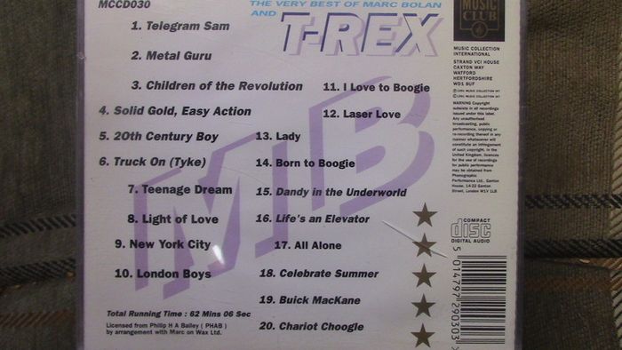 The Very Best Of Marc Bolan and T-Rex CD