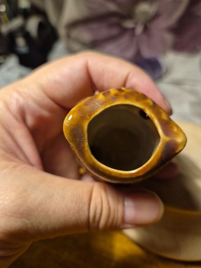 1970s Vintage Made in Japan Brown Owl Toothpick Holder