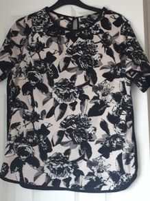 Top cream and black